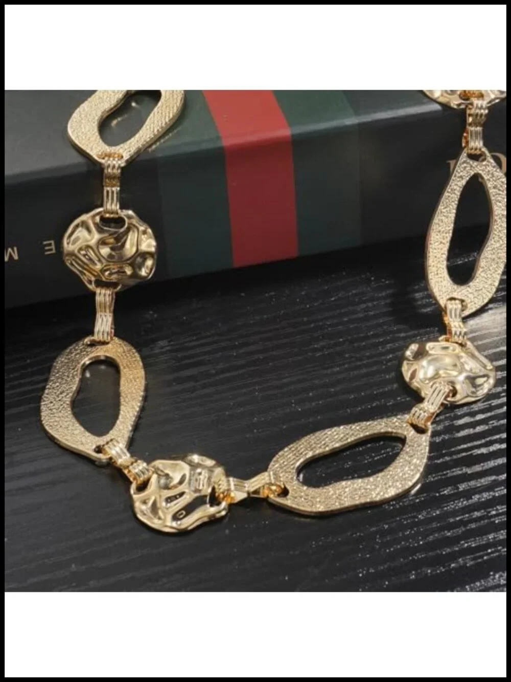 Chunky Gold Waist Chain Belt for Dresses Metal Link Belt Fashion Accessory